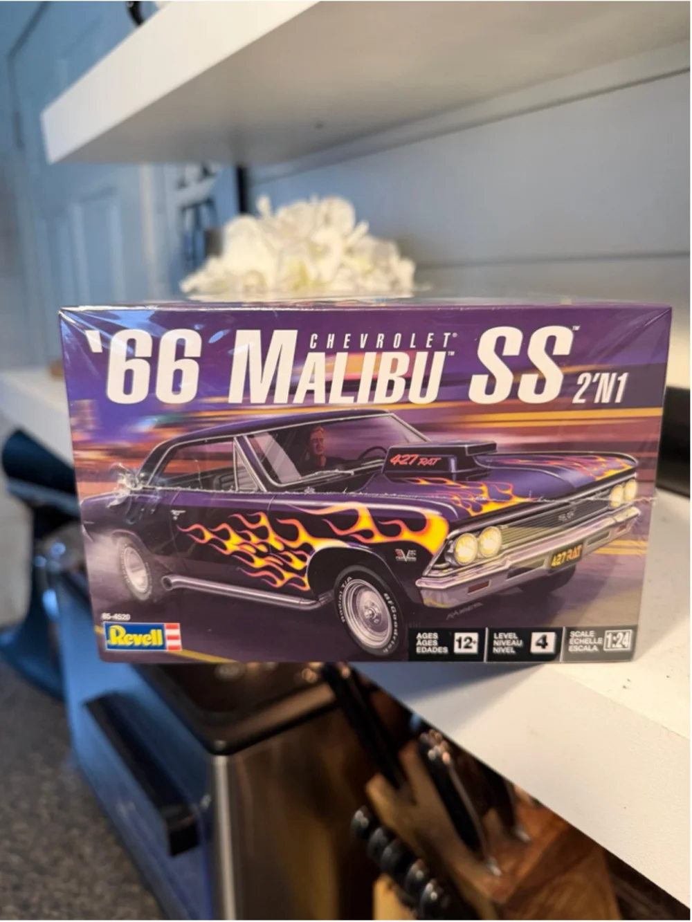 New Revell 1/24 1966 Chevy Malibu SS 2n1 Plastic Model Kit 85-4520